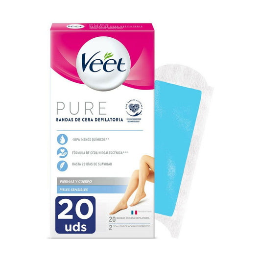 Body Hair Removal Strips Veet Sensitive skin 20 Units