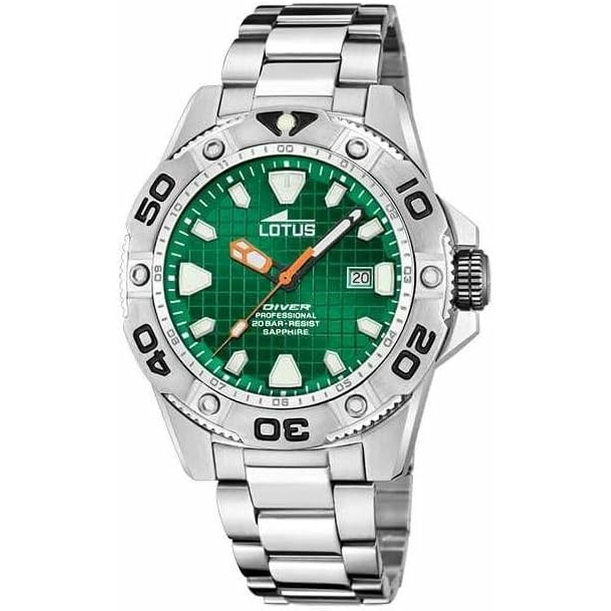 Men's Watch Lotus 18929/C Green Silver