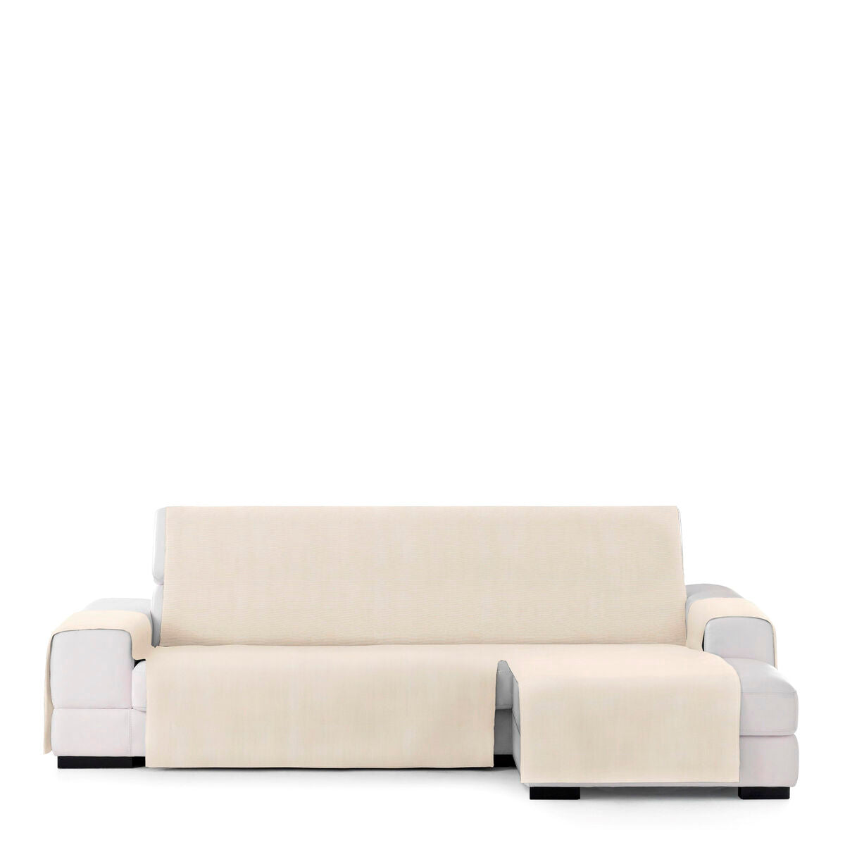 Right short arm chaise longue cover Eysa LEVANTE Beige 100 x 110 x 240 cm