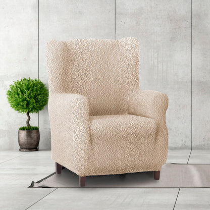 Wingback chair cover Eysa ROC Beige 80 x 120 x 100 cm