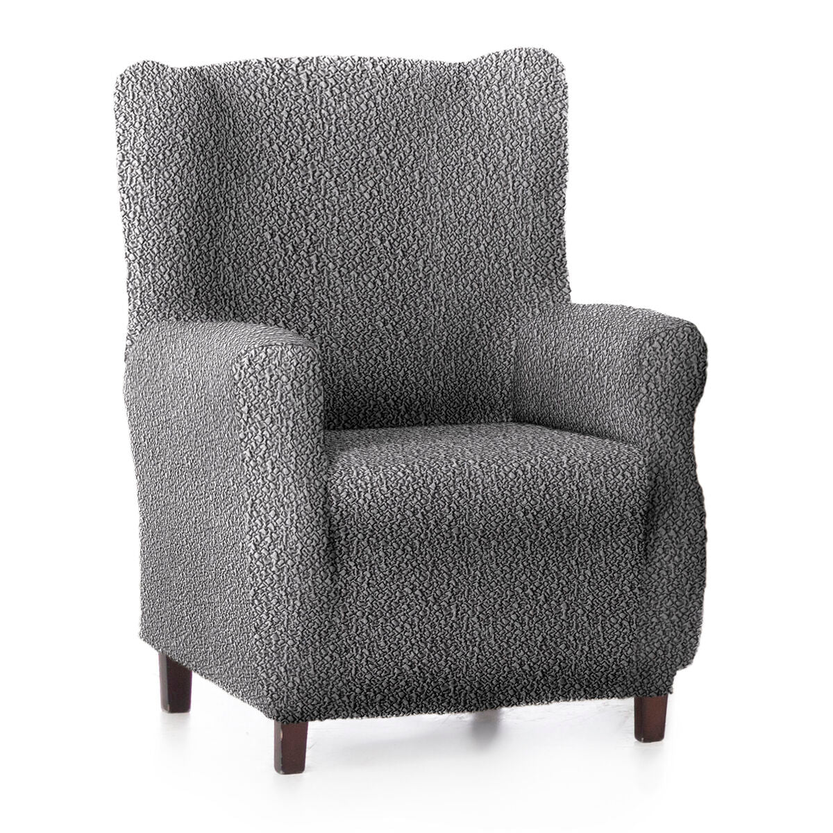 Wingback chair cover Eysa ROC Dark grey 80 x 120 x 100 cm