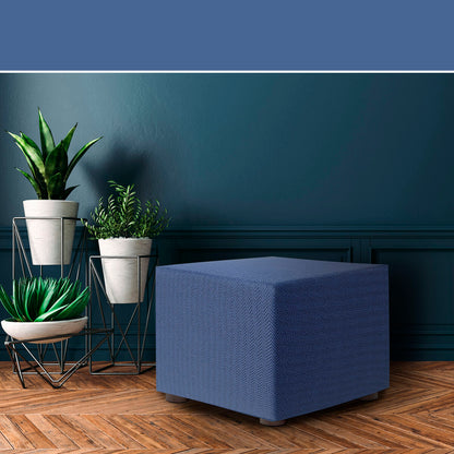 Pouffe cover Eysa JAZ Blue 65 x 65 x 65 cm