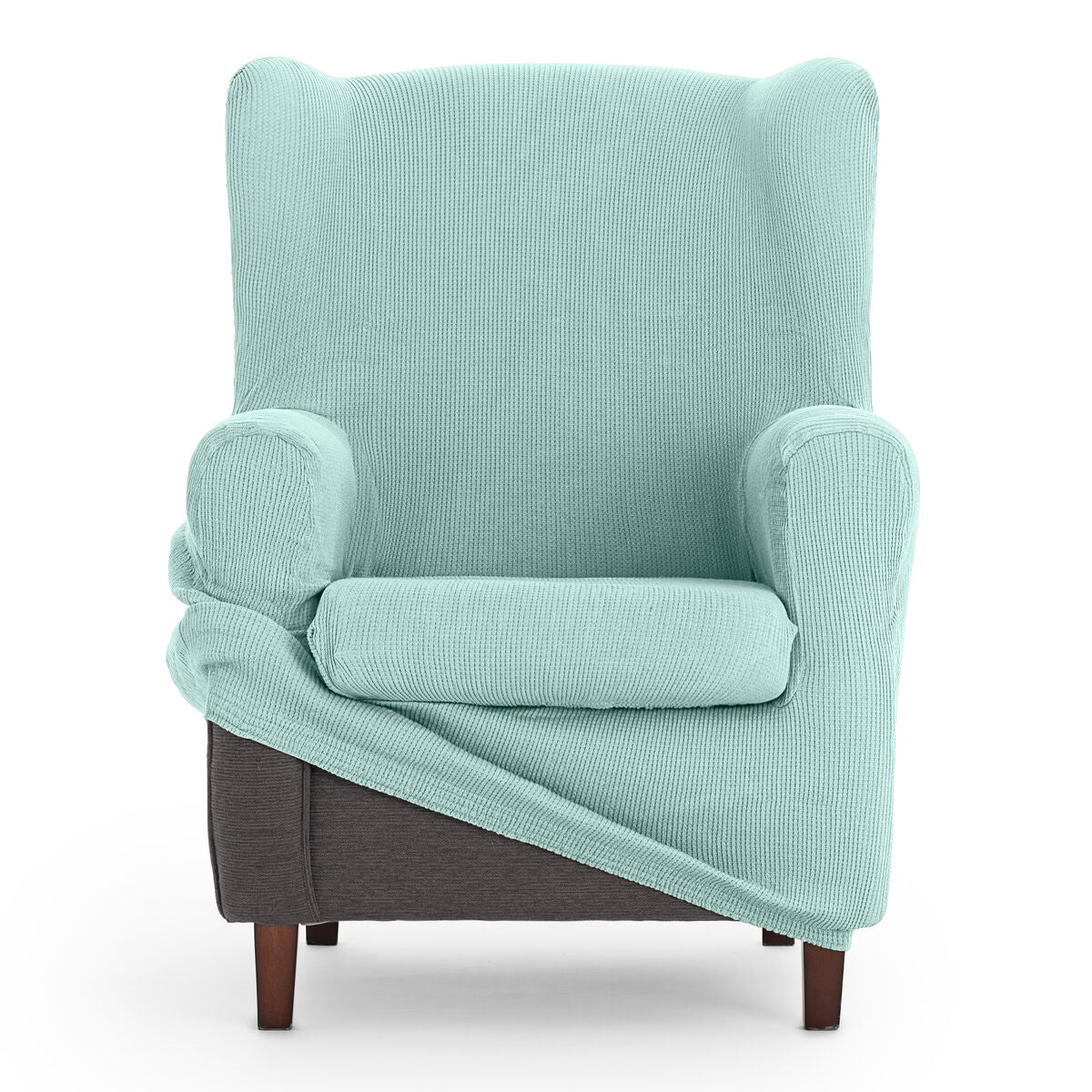 Wingback chair cover Eysa ULISES Aquamarine 80 x 100 x 90 cm