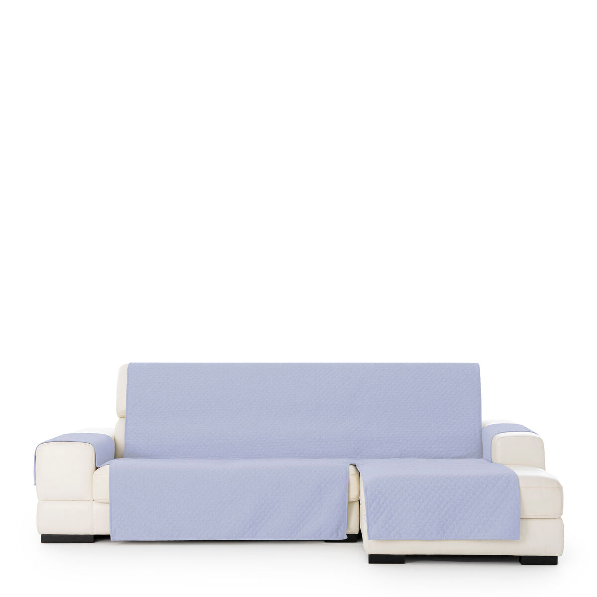 Right short arm chaise longue cover Eysa SILVER Blue 100 x 110 x 240 cm