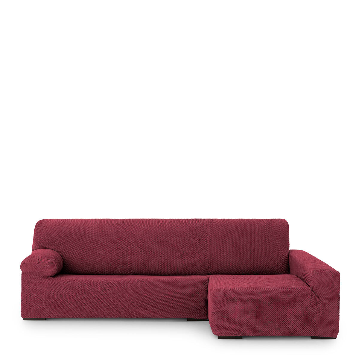 Right long arm chaise longue cover Eysa THOR Burgundy 170 x 110 x 310 cm