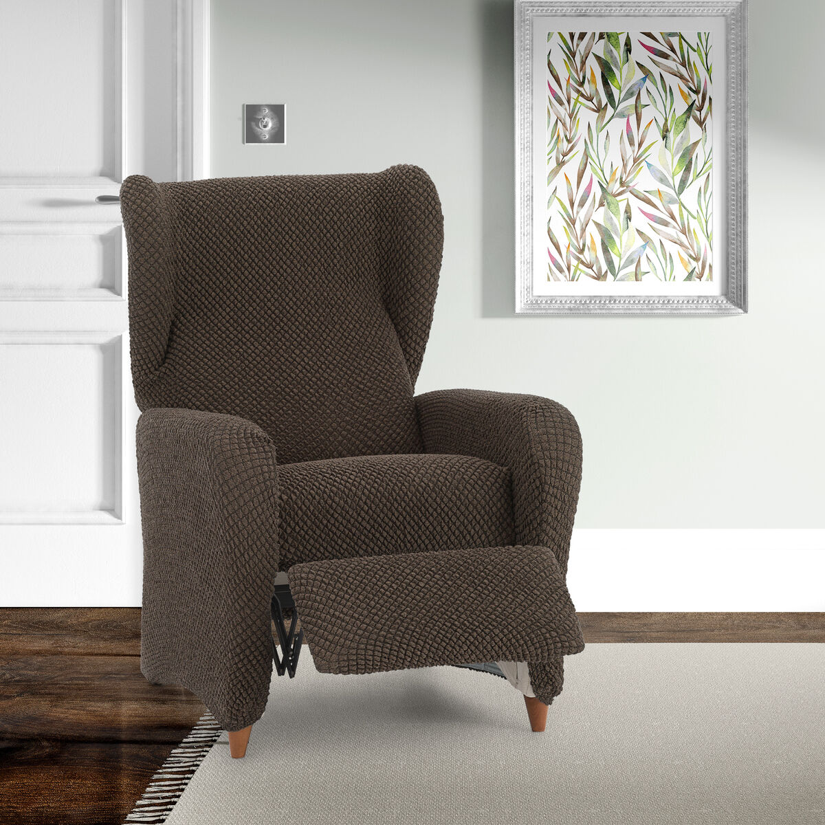 Armchair slipcovers Eysa THOR Brown 90 x 100 x 75 cm