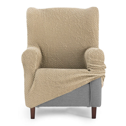 Wingback chair cover Eysa THOR Beige 80 x 110 x 90 cm