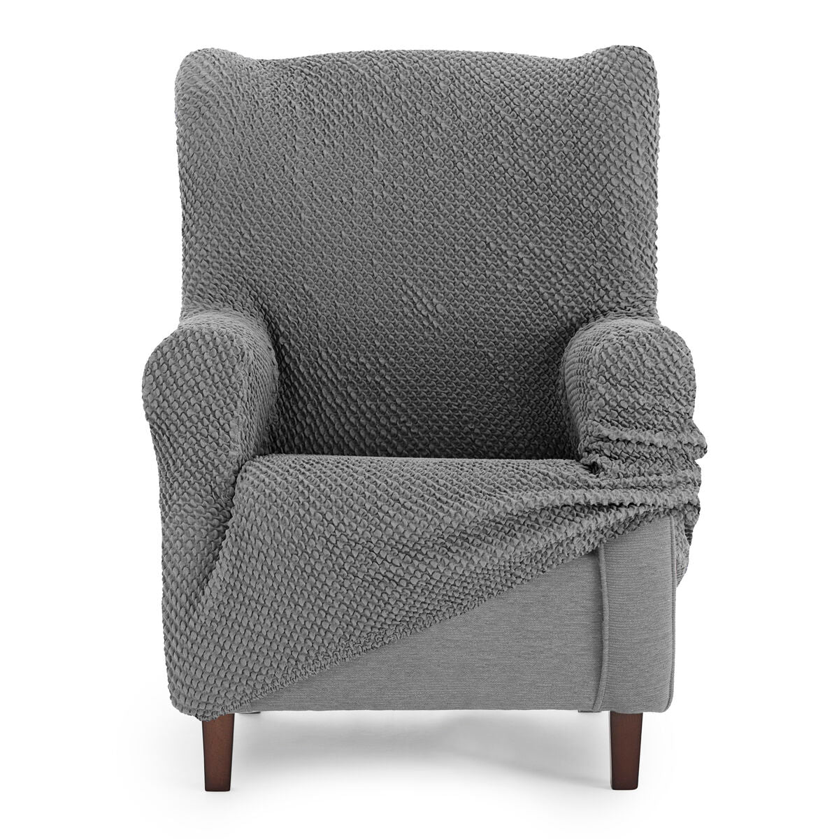 Wingback chair cover Eysa THOR Dark grey 80 x 110 x 90 cm