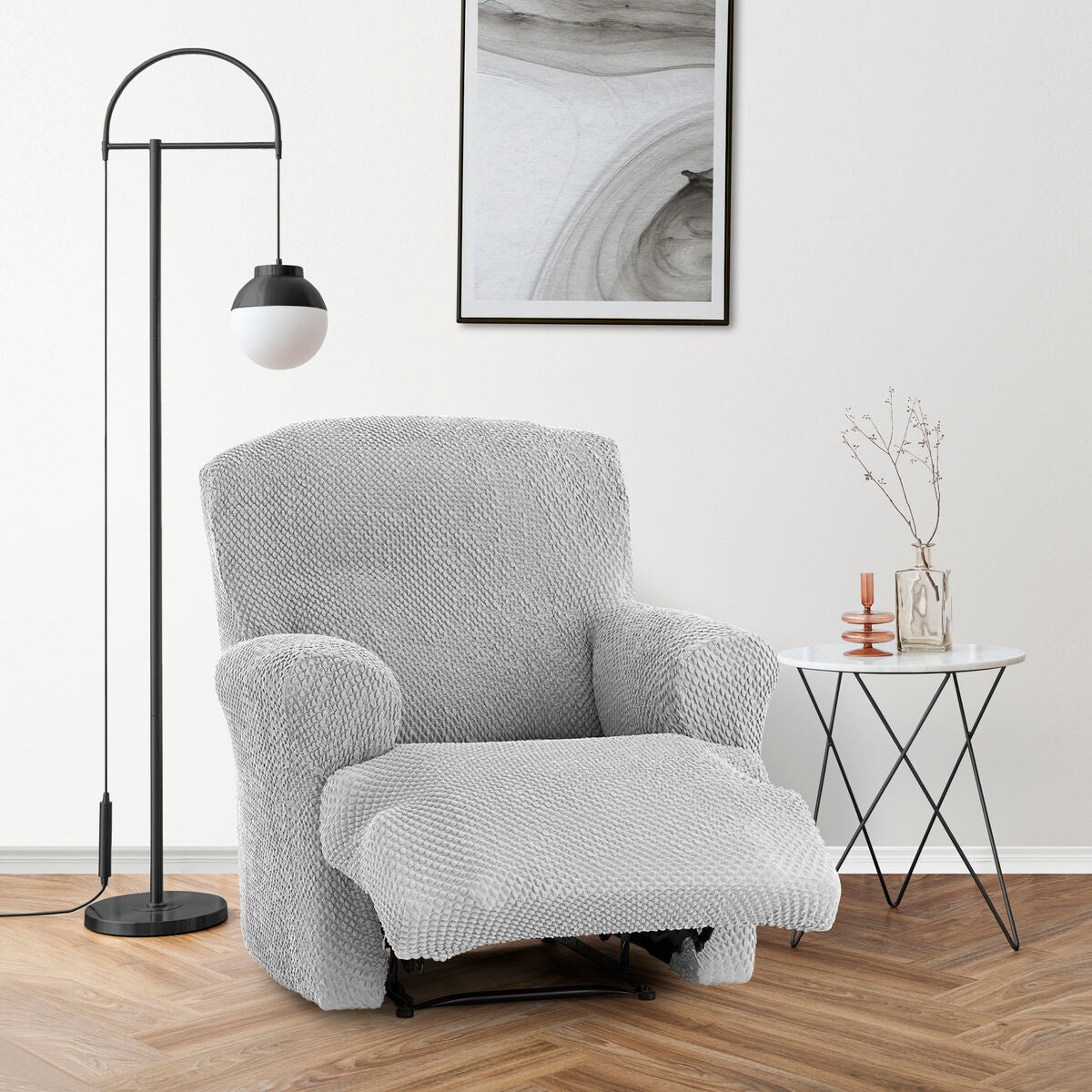 Armchair slipcovers Eysa THOR Grey 80 x 100 x 90 cm