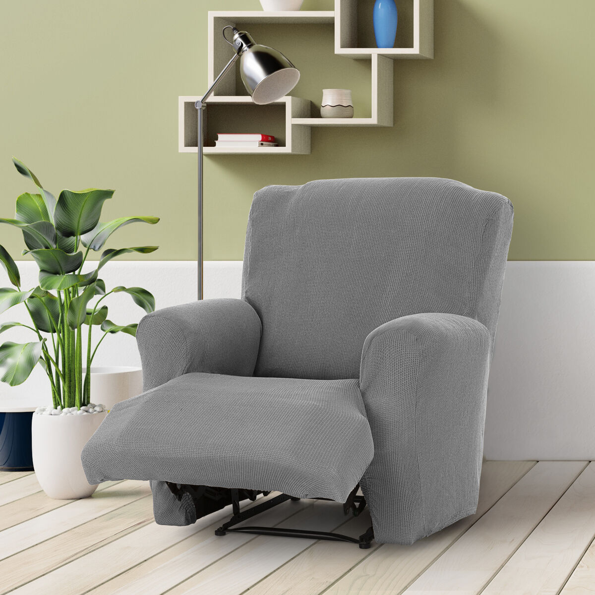 Armchair slipcovers Eysa ULISES Grey 80 x 100 x 90 cm