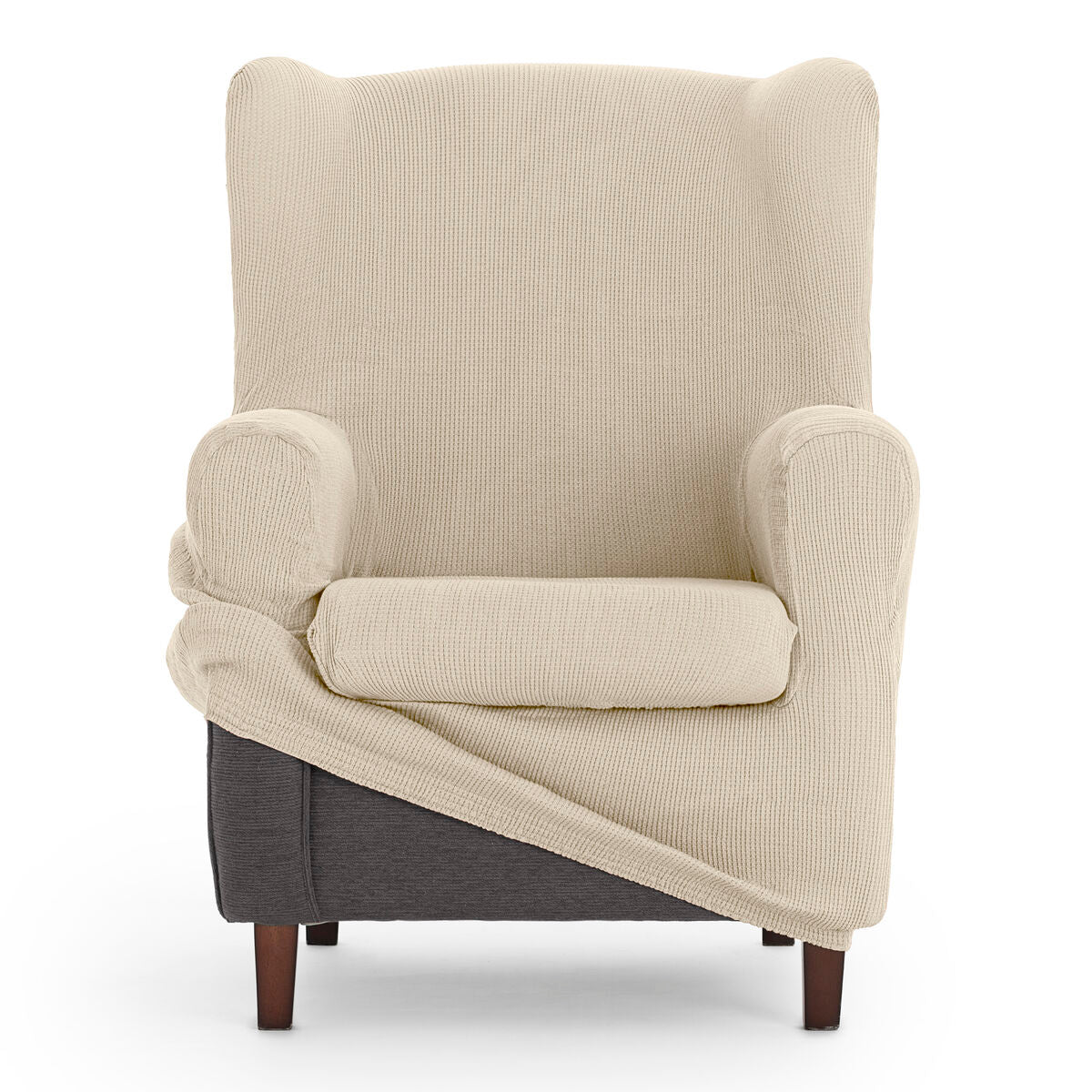 Wingback chair cover Eysa ULISES White 80 x 100 x 90 cm