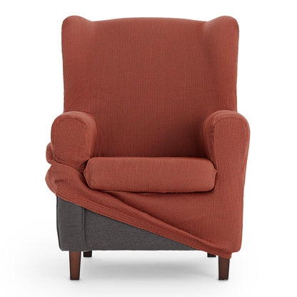 Wingback chair cover Eysa ULISES Brown 80 x 100 x 90 cm