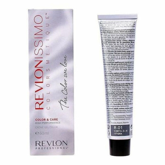 Permanent Anti-Ageing Dye Revlonissimo Revlon Revlonissimo Colorsmetique NMT 8,01 Nº 8.01 (60 ml) - byKim