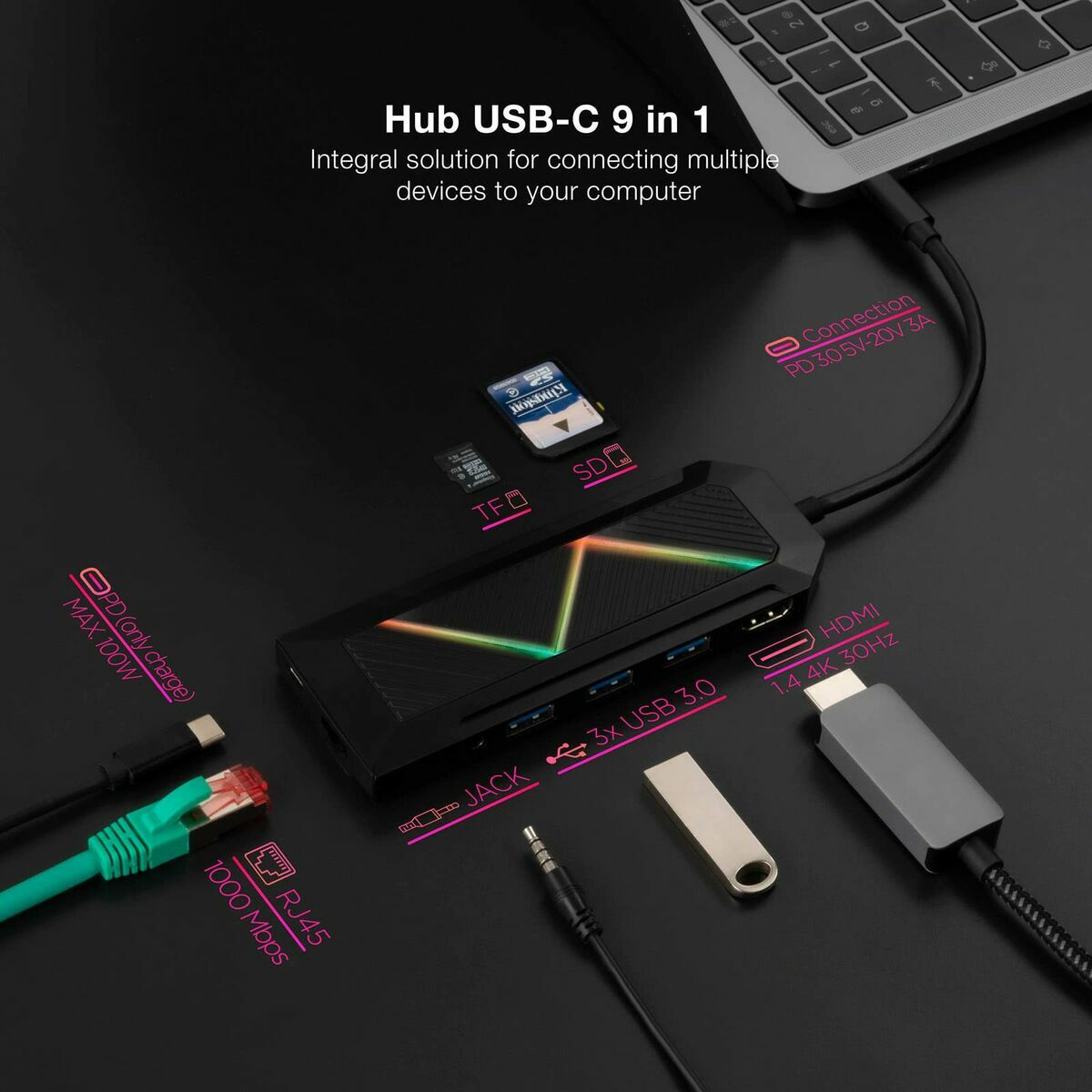 Display Port to HDMI/VGA Adapter NANOCABLE 10.16.0901 NANOCABLE