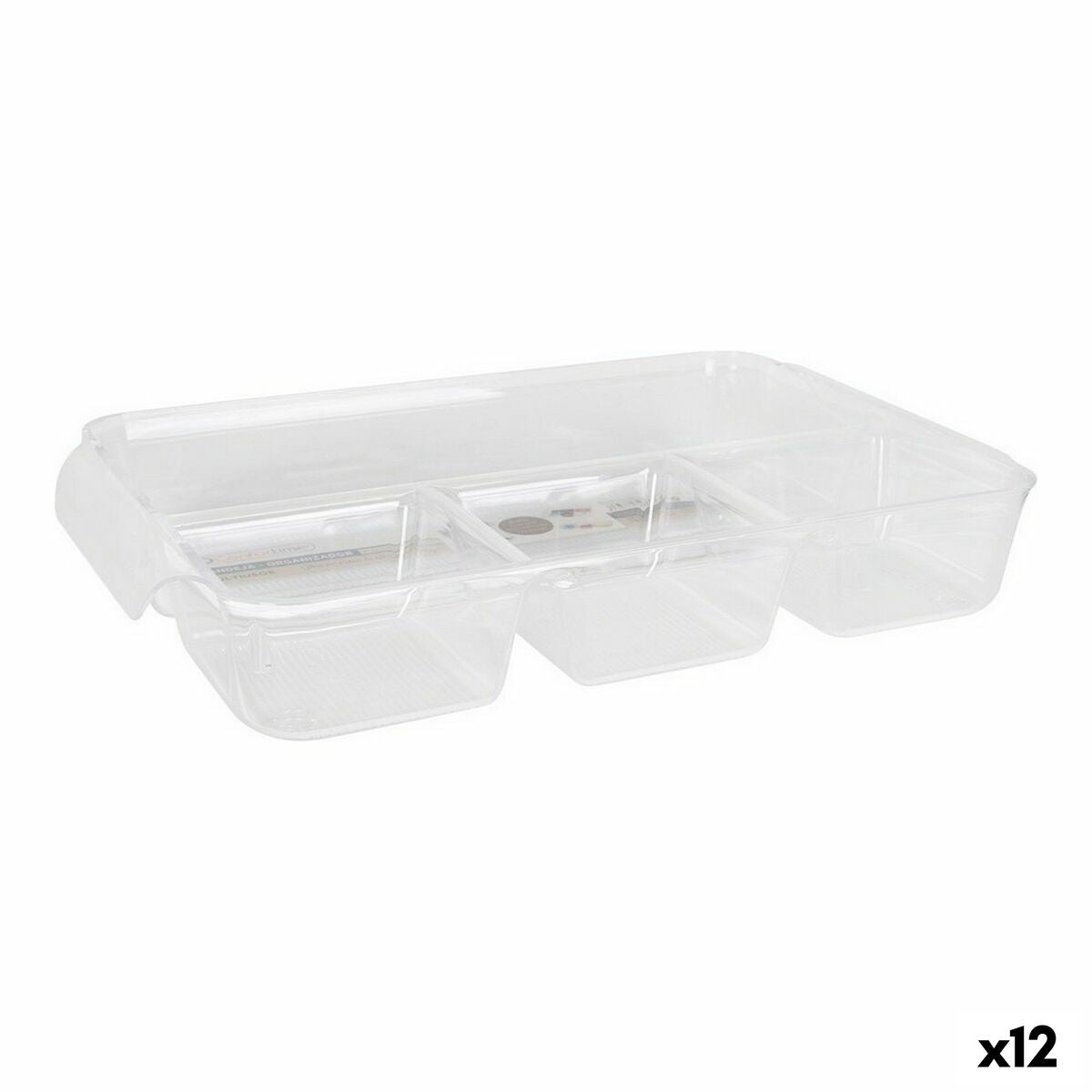 Multi-Purpose Organiser Confortime Transparent 37,5 x 23,5 x 5, cm (12 Units) byKim Confortime