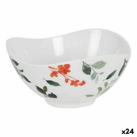 Snack Bowl La Mediterránea Petunia Melamin Shine 11,5 x 11,5 x 6 cm (24 Units) La Mediterránea