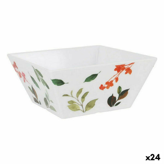 Snack Bowl La Mediterránea Petunia Melamin Shine 18 x 18 x 8 cm (24 Units) La Mediterránea