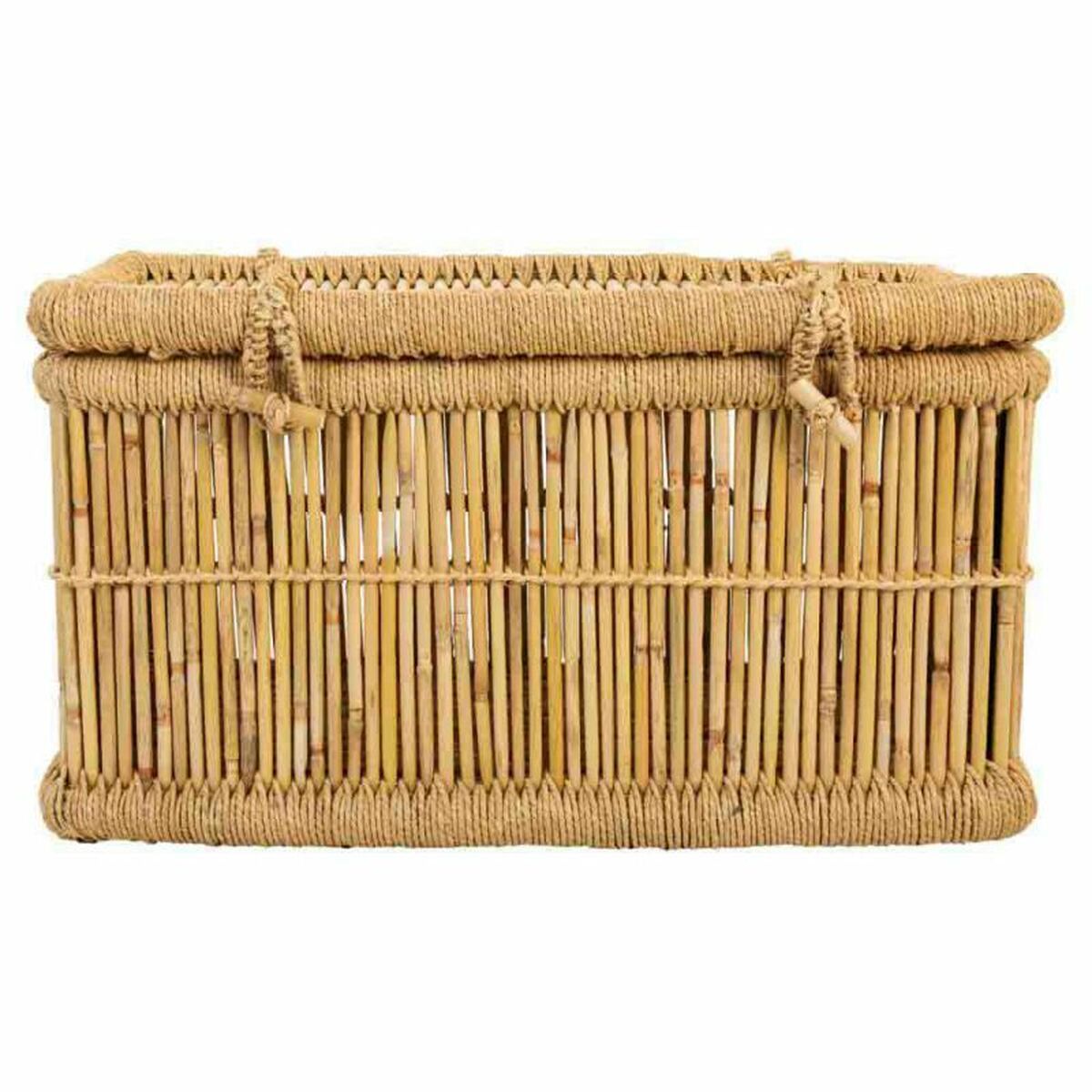 Set of Baskets Alexandra House Living Natural Bamboo Rope 52 x 40 x 70 cm 62 x 42 x 32 cm 2 Pieces