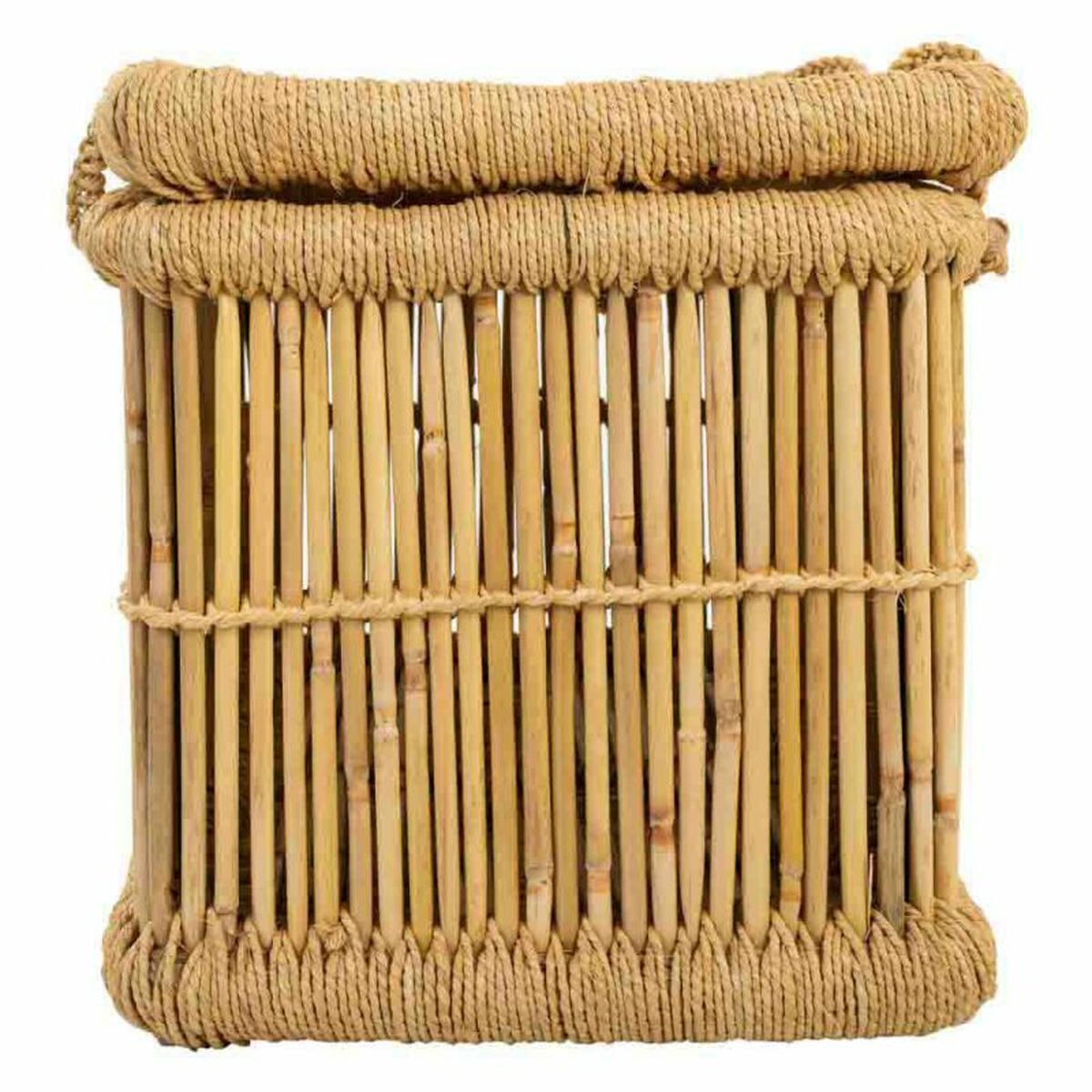 Set of Baskets Alexandra House Living Natural Bamboo Rope 52 x 40 x 70 cm 62 x 42 x 32 cm 2 Pieces