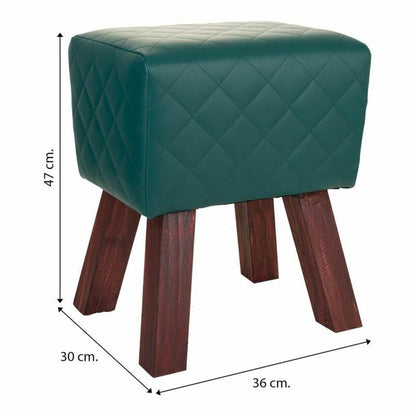 Stool Alexandra House Living PVC MDF Wood 30 x 47 x 36 cm