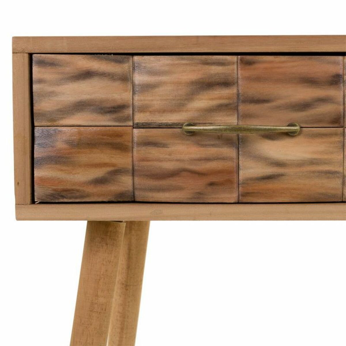 Hall Table with Drawers Alexandra House Living Natural Paolownia wood 43 x 79 x 87 cm