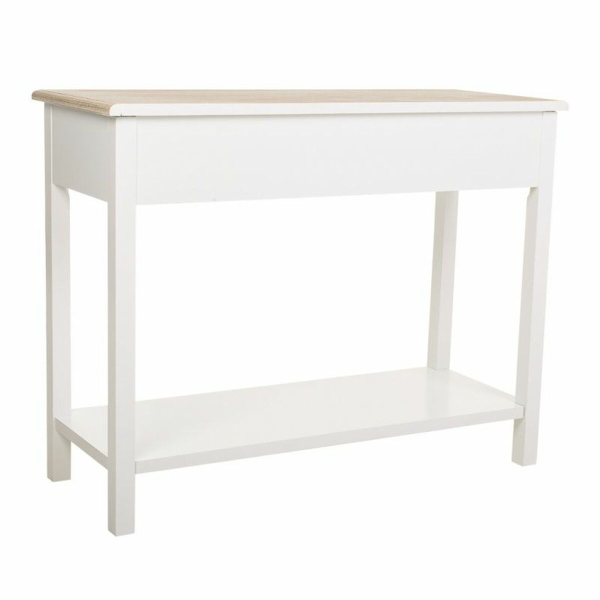 Hall Table with Drawers Alexandra House Living White Pinewood Paolownia wood MDF Wood 40 x 78 x 100 cm