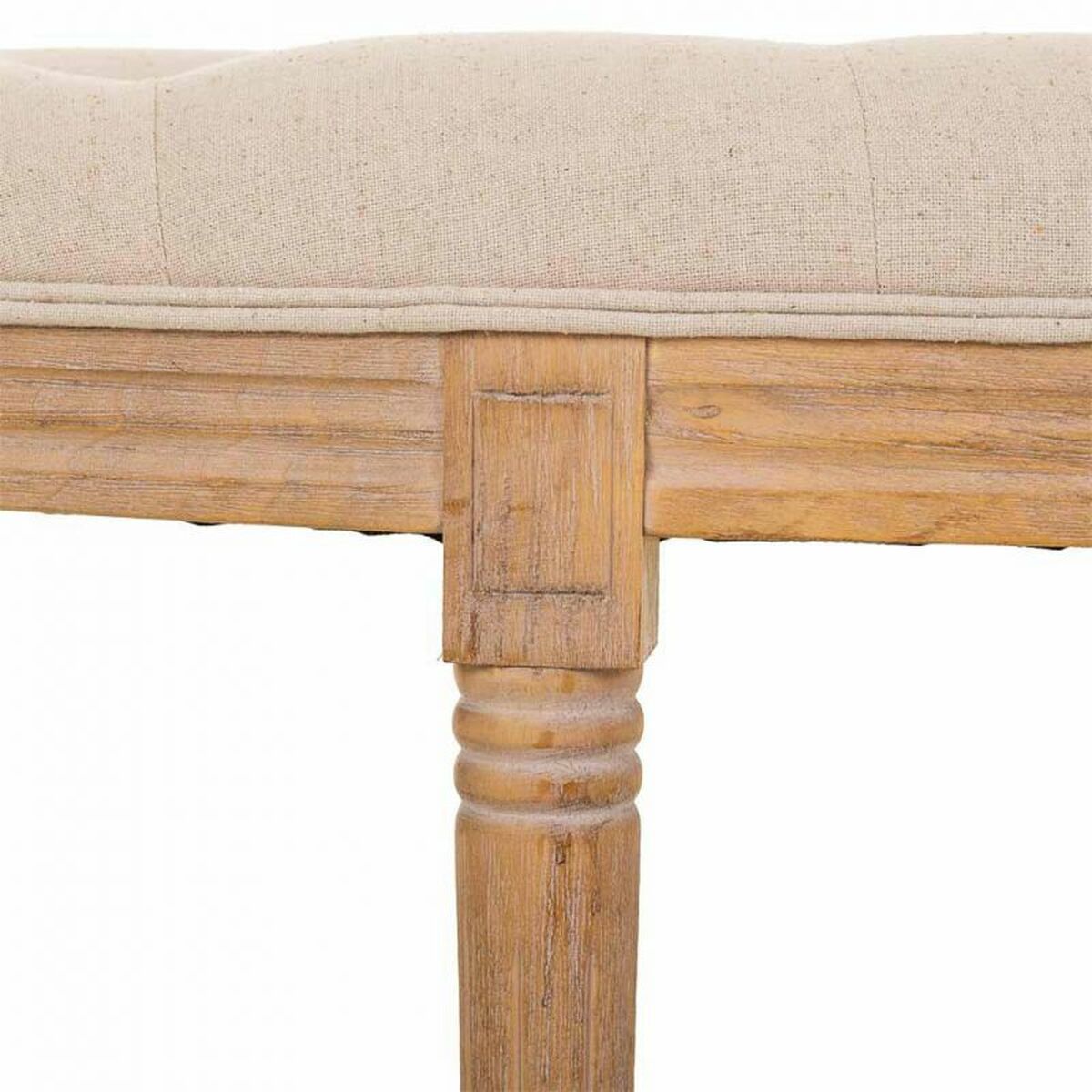 Bench Alexandra House Living Cream Rubber wood 45 x 48 x 125 cm