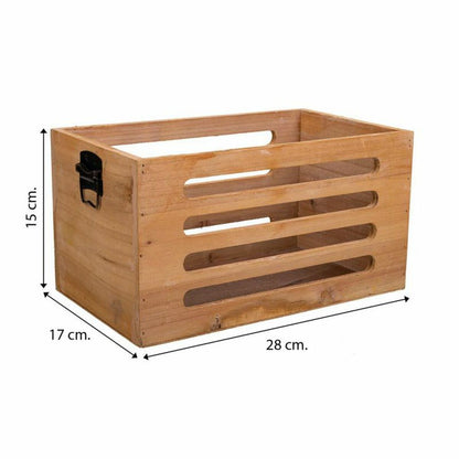 Storage boxes Alexandra House Living Brown Fir wood 17 x 15 x 28 cm 25 x 13,5 x 14 cm 22 x 10,5 x 13 cm 3 Pieces