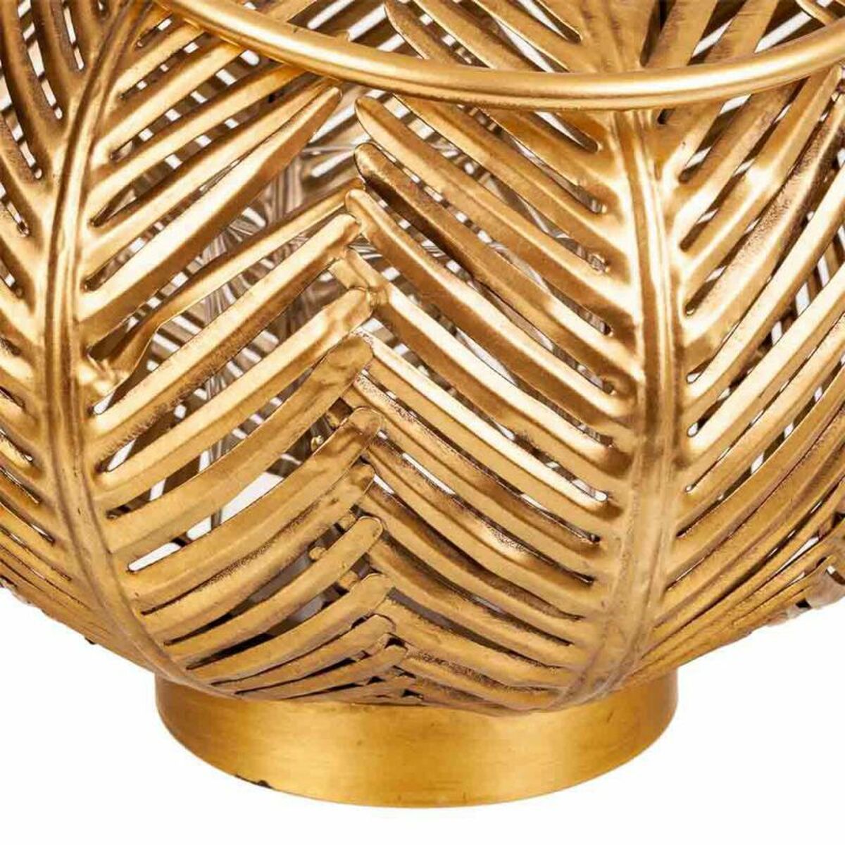 Candleholder Alexandra House Living Golden Iron 34 x 27 x 34 cm