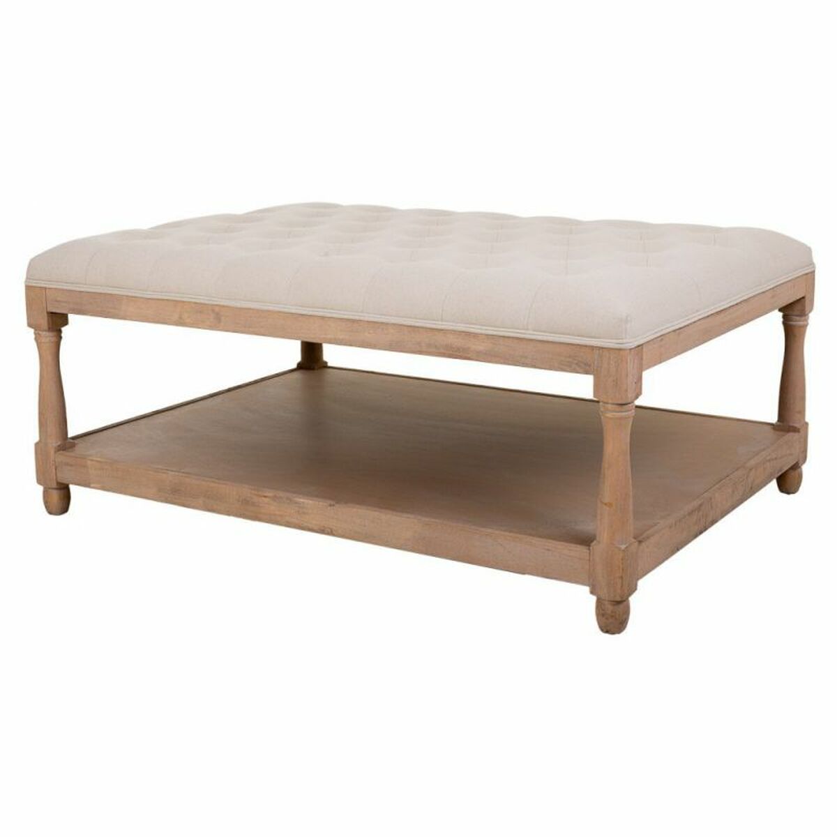 Bench Alexandra House Living Grey Cream 78 x 48 x 110 cm