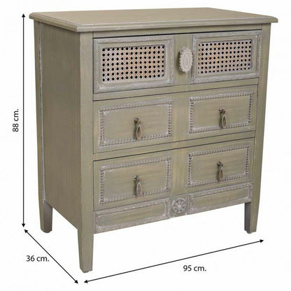 Nightstand Alexandra House Living Green 36 x 70 x 65 cm