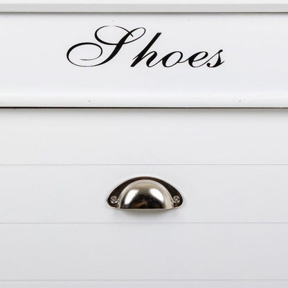 Shoe Rack Alexandra House Living White 28 x 98 x 50 cm 2 drawers