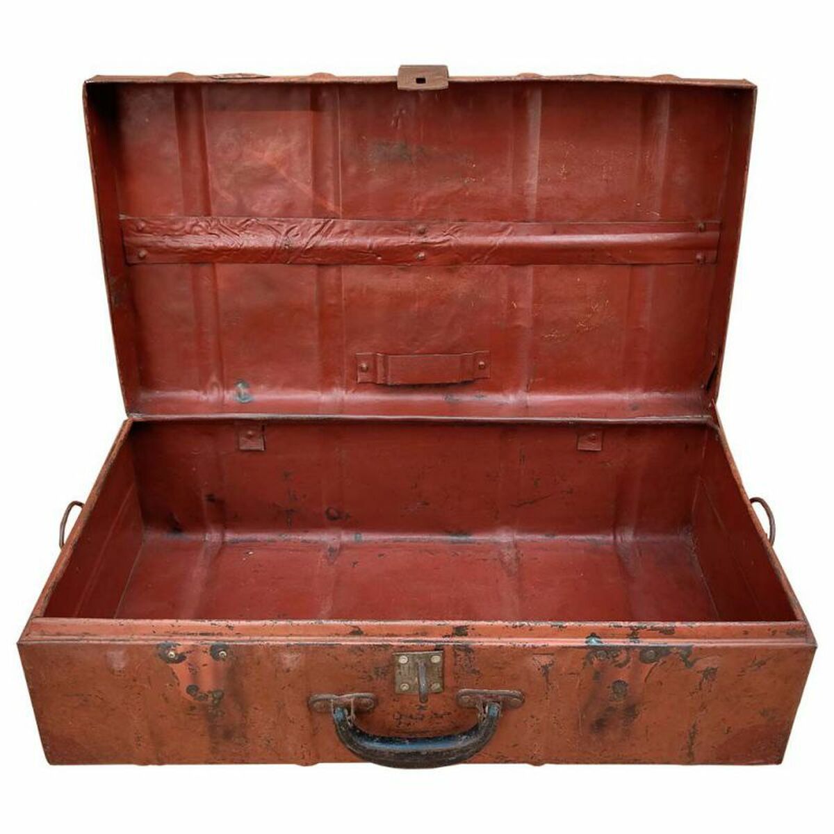 Decorative suitcase Alexandra House Living Brown Iron Traditional style 31 x 19 x 55 cm