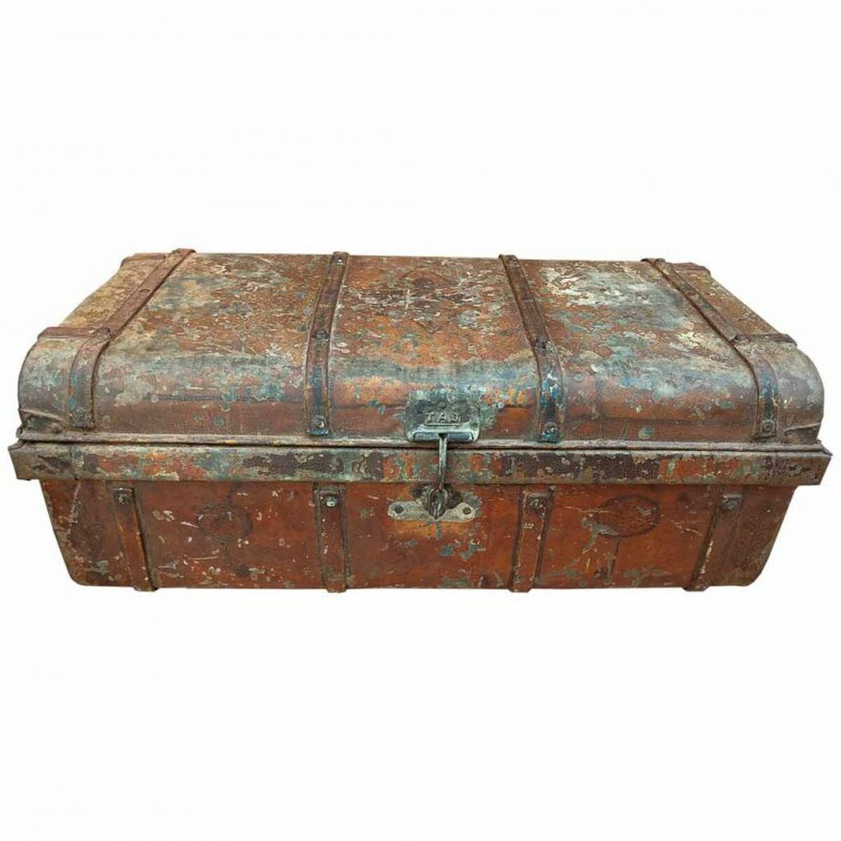 Decorative suitcase Alexandra House Living Brown Iron Traditional style 42 x 30 x 76 cm