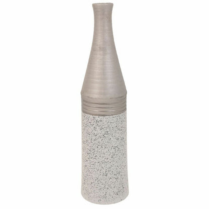 Vase Alexandra House Living Silver Ceramic 13 x 53 x 13 cm