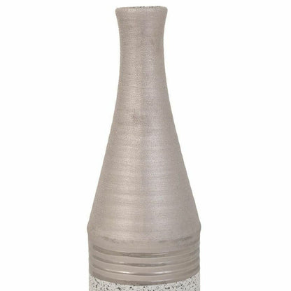 Vase Alexandra House Living Silver Ceramic 13 x 53 x 13 cm