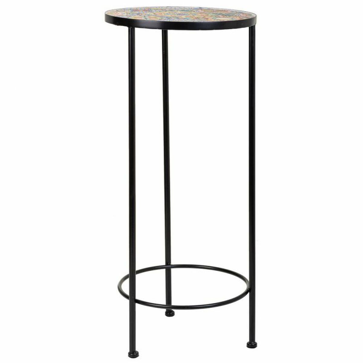 Flower Pot Stand Alexandra House Living Black Iron Tile 30 x 68 x 30 cm 3 Pieces