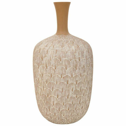 Vase Alexandra House Living White Golden Polyresin 21 x 41 x 21 cm