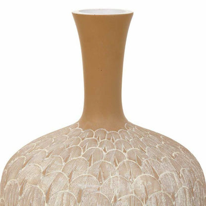 Vase Alexandra House Living White Golden Polyresin 21 x 41 x 21 cm