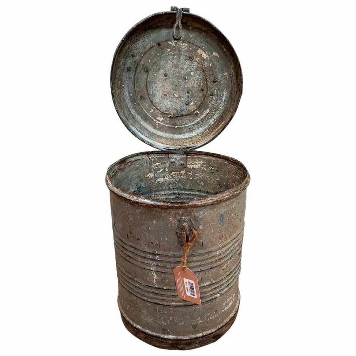 Decorative canister Alexandra House Living Grey Iron Traditional style 29 x 39 x 29 cm