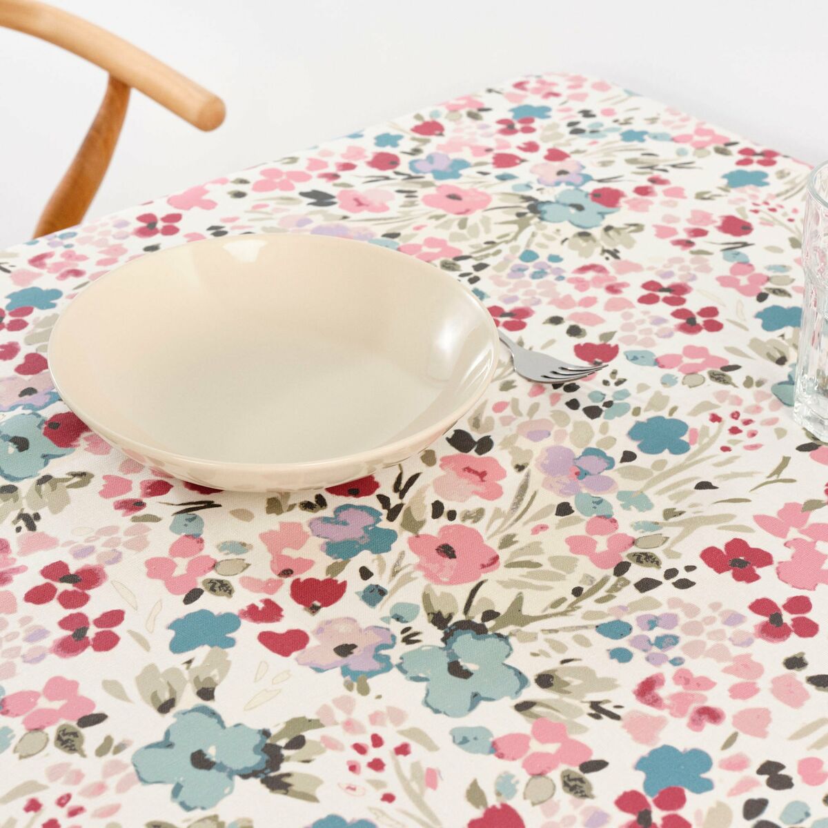 Stain-proof tablecloth Belum 0120-52 Multicolour 180 x 180 cm Flowers