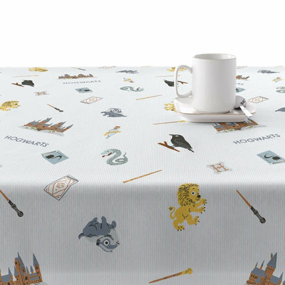 Stain-proof resined tablecloth Harry Potter Childish Hogwarts Multicolour 250 x 150 cm