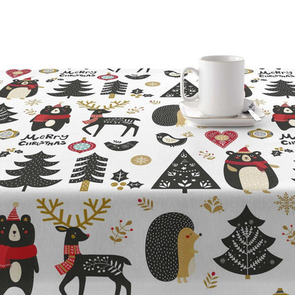 Stain-proof resined tablecloth Belum Merry Christmas Multicolour 300 x 150 cm