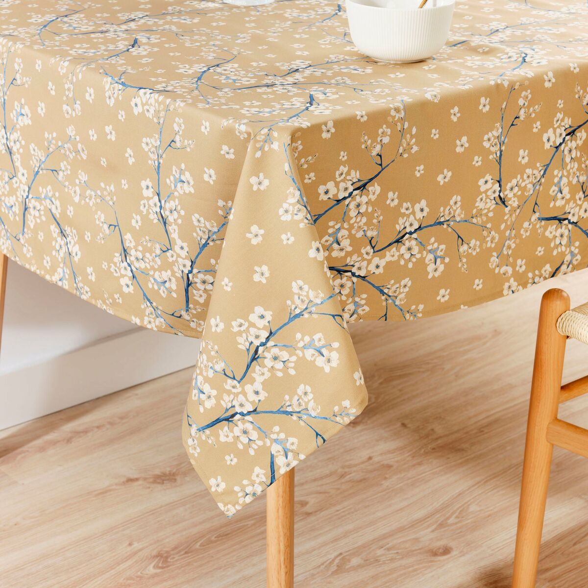 Tablecloth Belum 0120-330 Mustard 250 x 155 cm Flowers