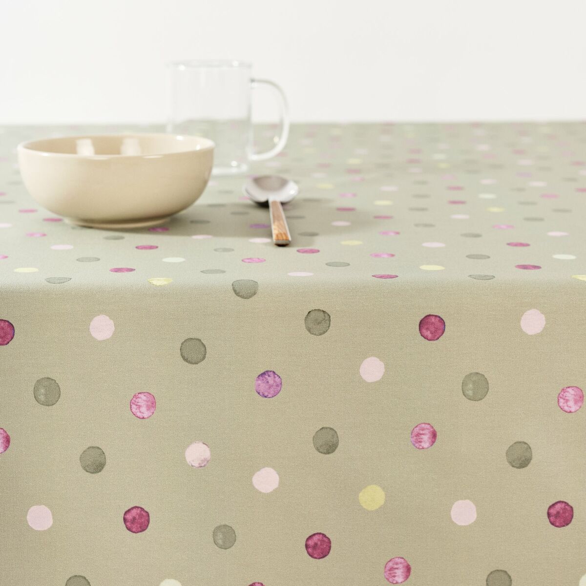 Tablecloth Belum 0120-356 Green 300 x 155 cm Spots