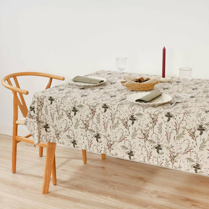 Stain-proof resined tablecloth Belum Christmas Mistletoe 250 x 140 cm