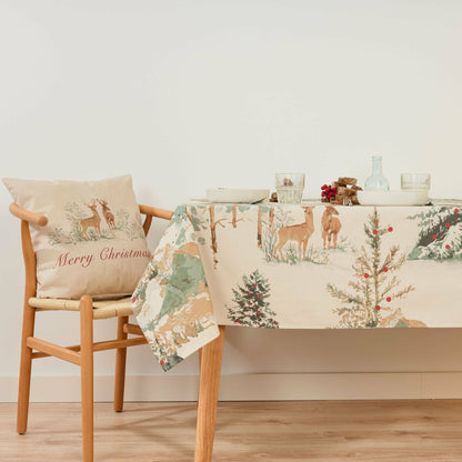 Stain-proof tablecloth Belum Christmas Deer Multicolour 300 x 155 cm