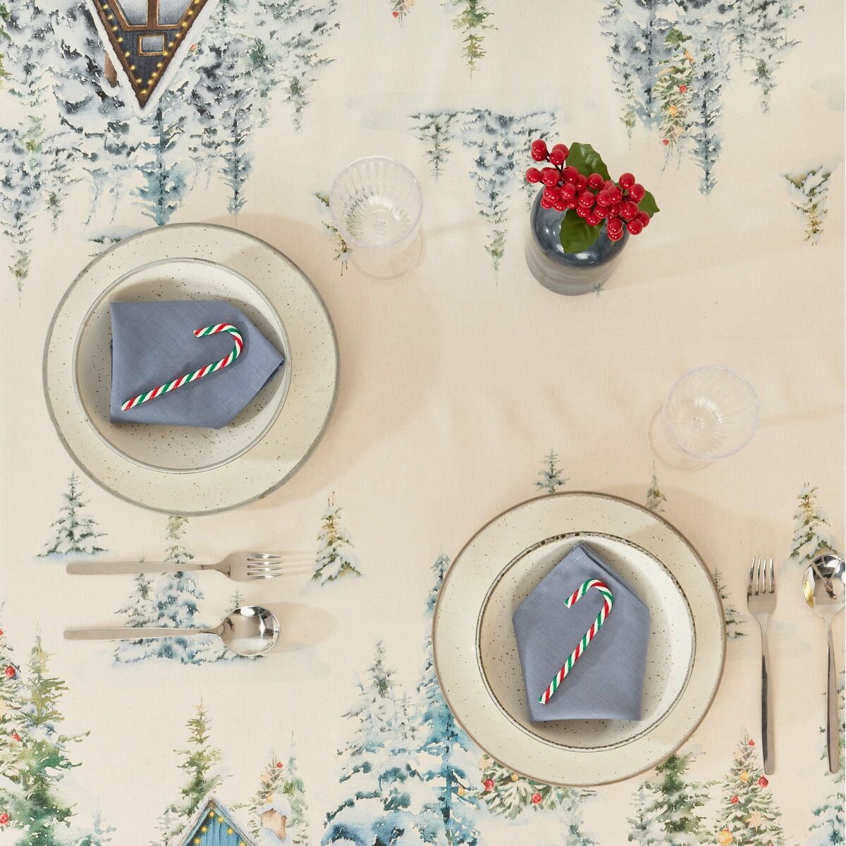 Stain-proof tablecloth Belum Christmas Landscape 240 x 155 cm