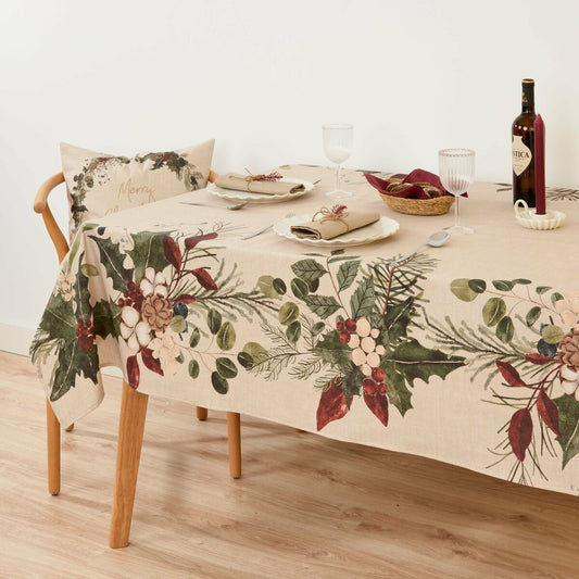 Stain-proof tablecloth Belum Christmas Mistletoe Multicolour 450 x 155 cm