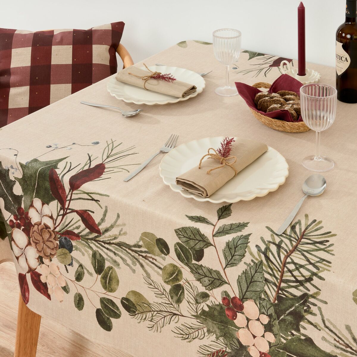 Stain-proof tablecloth Belum Christmas Mistletoe Multicolour 450 x 155 cm